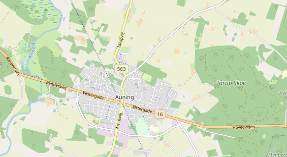 Aire camping-car sur la carte