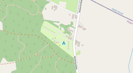 Stellplatz auf Satellitenbild