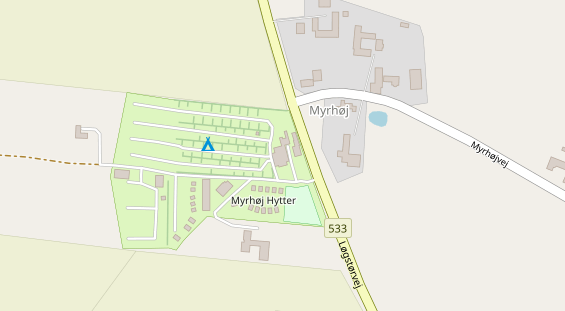 Stellplatz auf Satellitenbild