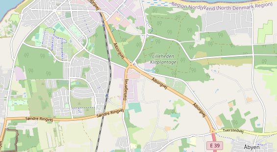 Aire camping-car sur la carte