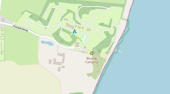 Stellplatz auf Satellitenbild