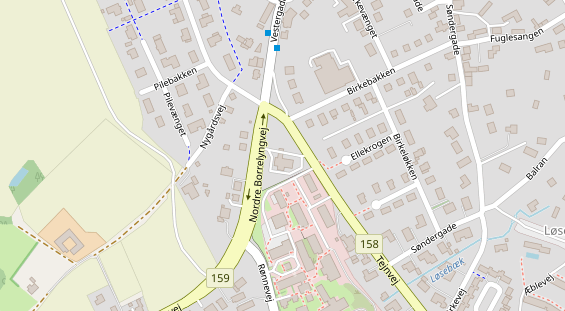 Stellplatz auf Satellitenbild