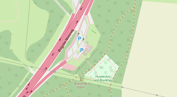 Stellplatz auf Satellitenbild