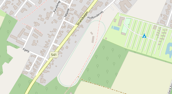 Stellplatz auf Satellitenbild