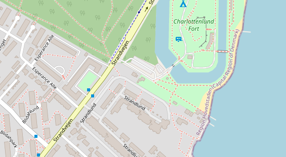 Stellplatz auf Satellitenbild