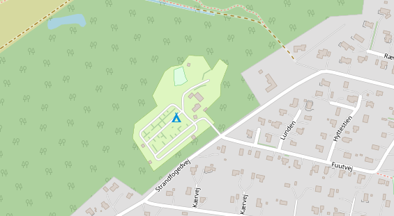 Stellplatz auf Satellitenbild