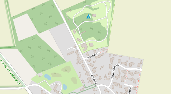 Stellplatz auf Satellitenbild