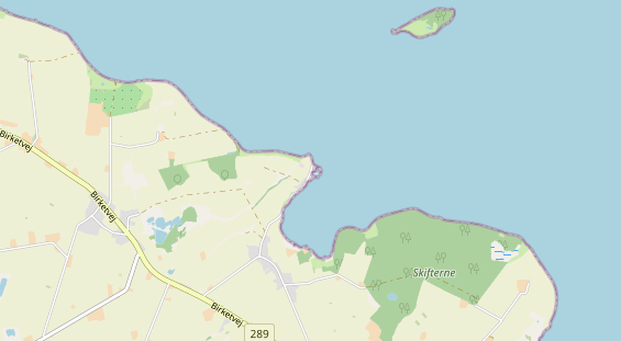 Area di sosta per camper sulla carta