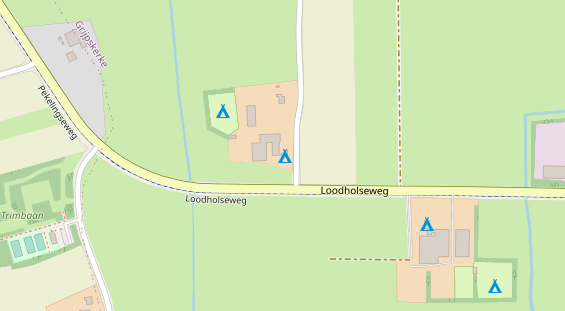 Stellplatz auf Satellitenbild