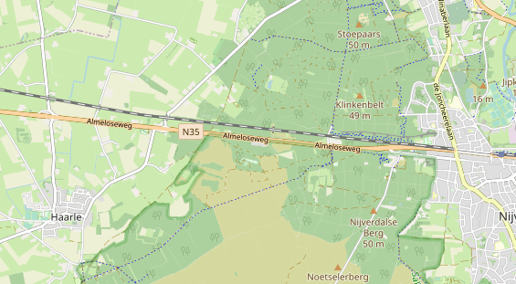 Aire camping-car sur la carte