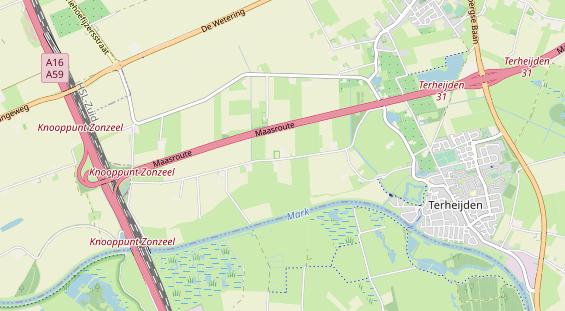 Área para autocaravana en la tarjeta