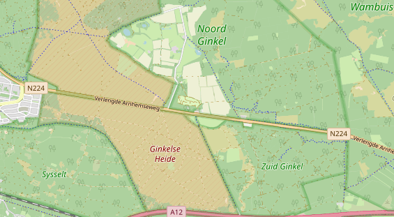 Area di sosta per camper sulla carta