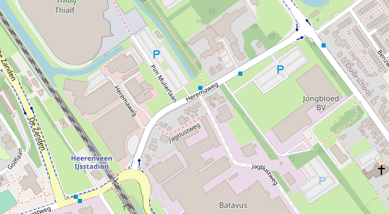 Stellplatz auf Satellitenbild