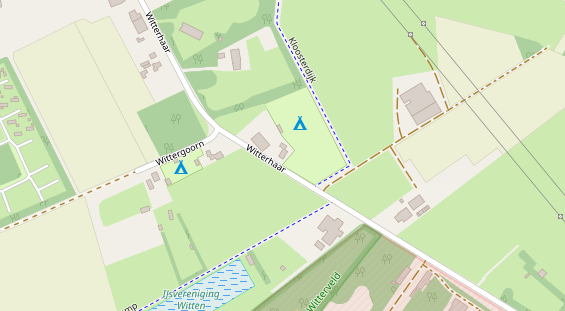 Stellplatz auf Satellitenbild