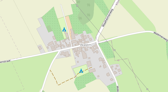 Stellplatz auf Satellitenbild