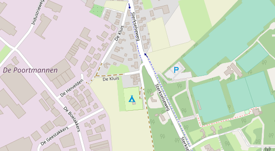 Stellplatz auf Satellitenbild