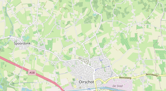 Aire camping-car sur la carte