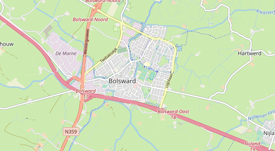 Aire camping-car sur la carte