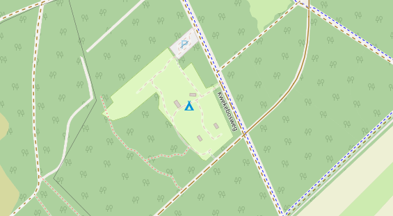 Stellplatz auf Satellitenbild