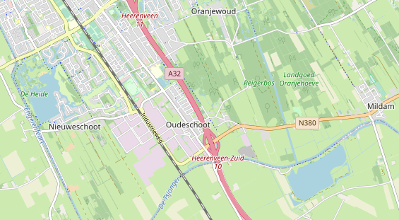 Aire camping-car sur la carte