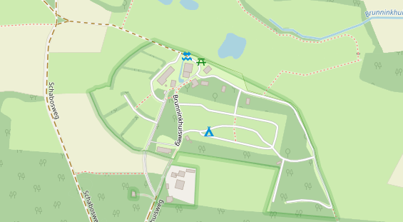 Stellplatz auf Satellitenbild