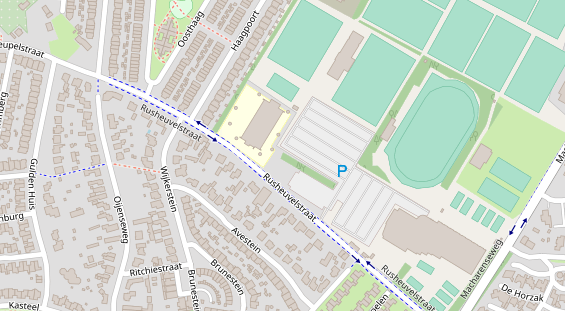 Stellplatz auf Satellitenbild