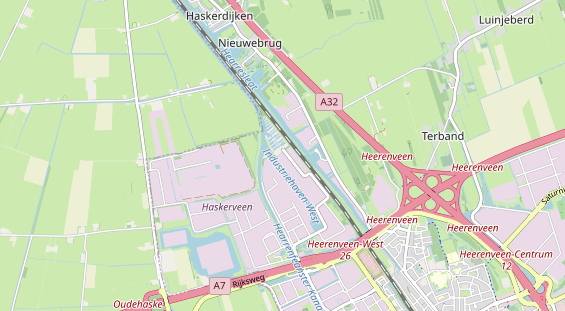 Area di sosta per camper sulla carta