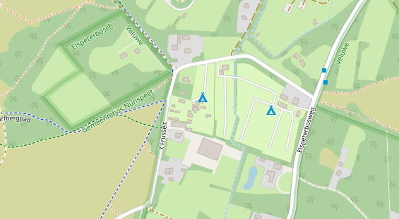 Stellplatz auf Satellitenbild