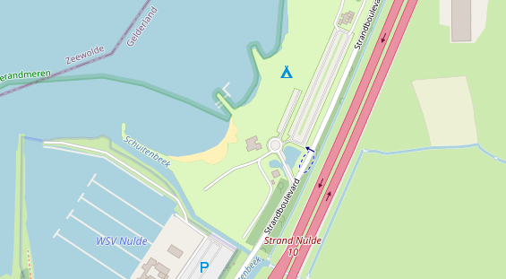 Stellplatz auf Satellitenbild