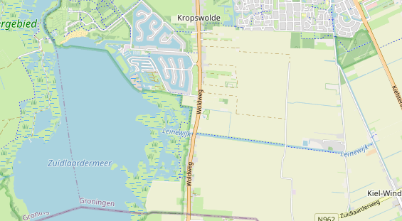 Aire camping-car sur la carte