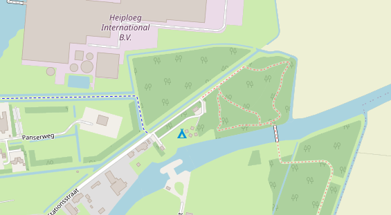 Stellplatz auf Satellitenbild