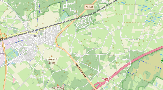 Aire camping-car sur la carte