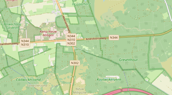 Área para autocaravana en la tarjeta