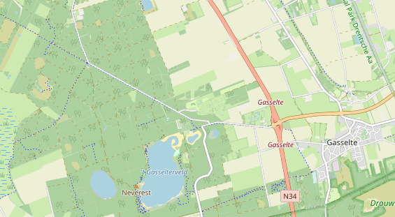 Area di sosta per camper sulla carta