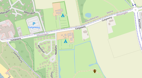 Stellplatz auf Satellitenbild