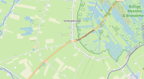 Aire camping-car sur la carte