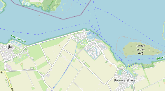 Aire camping-car sur la carte