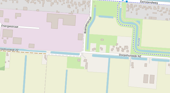 Stellplatz auf Satellitenbild