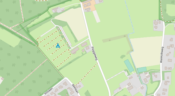 Stellplatz auf Satellitenbild