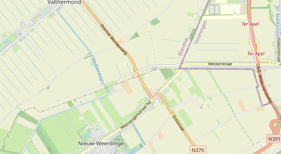 Area di sosta per camper sulla carta