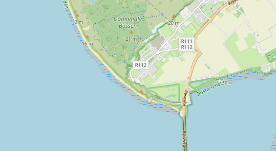 Area di sosta per camper sulla carta