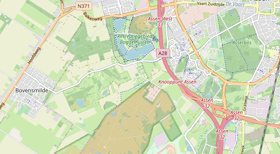 Área para autocaravana en la tarjeta