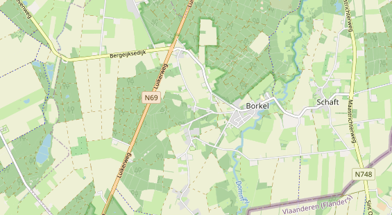 Área para autocaravana en la tarjeta