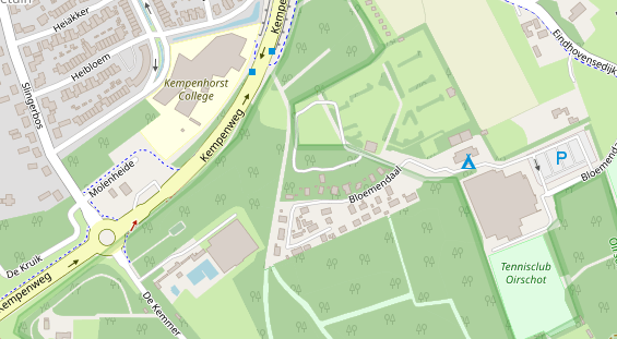 Stellplatz auf Satellitenbild