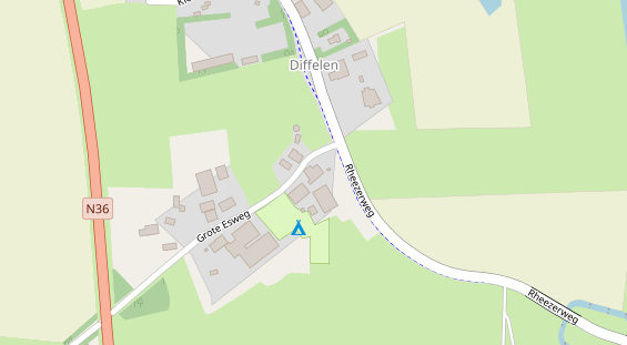 Stellplatz auf Satellitenbild