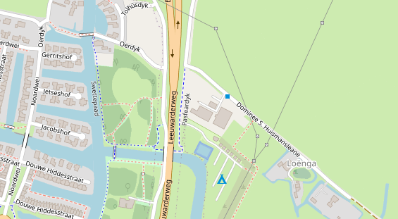 Stellplatz auf Satellitenbild