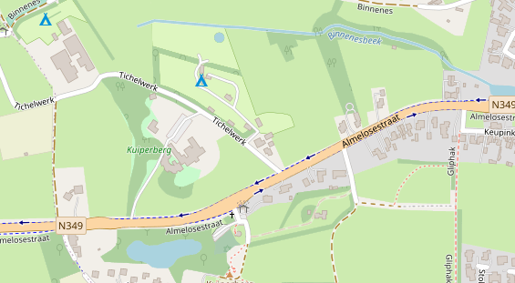 Stellplatz auf Satellitenbild