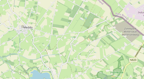 Area di sosta per camper sulla carta