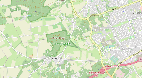 Area di sosta per camper sulla carta