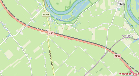 Area di sosta per camper sulla carta